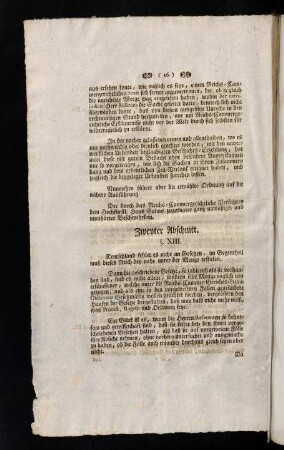 16-63, Zweyter Abschnitt