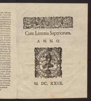 Cum Licentia Superiorum