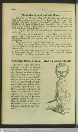 Alexander Dumas und sein Gegner