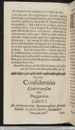 Pag. 209.) Consideratio Controversiae De Purgatorio