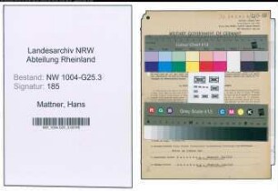 Entnazifizierung Hans Mattner , geb. 08.03.1916 (Handelsvertreter)