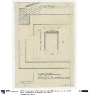 Leichter Hocker (Möbelentwürfe, Sitzmöbel)