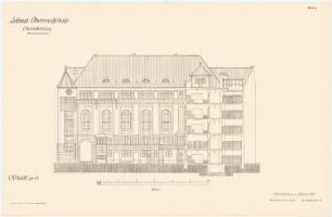 Leibniz-Oberschule, Berlin-Charlottenburg: Flügelschnitt 1:200