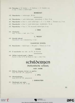 Schilderijen (Nr. 449-553)