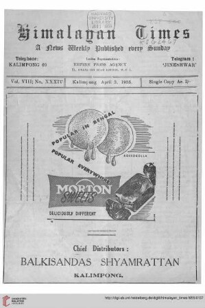 No. XXXIV (03 April 1955)