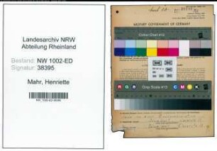 Entnazifizierung Henriette Mahr, geb. 04.08.1901 (Lehrerin)