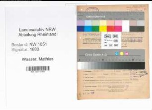 Entnazifizierung Mathias Wasser , geb. 20.04.1902 (Kaufmaennischer Angestellter)