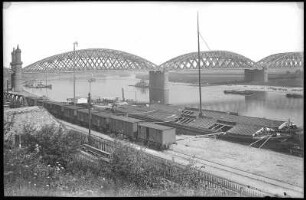 Riesa an der Elbe. Elbbrücke