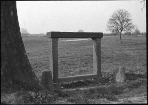 Steinerne Ruhebank im Elsass