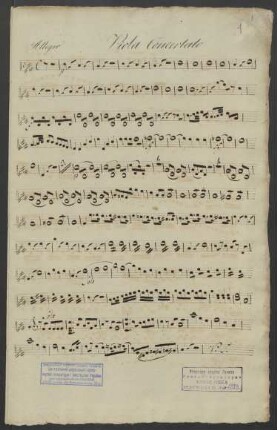 Konzerte; vla, orch; A-Dur