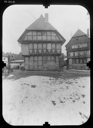 Quedlinburg, Word 3. Ehem. Kaufmannshof (um 1560). Giebelfront