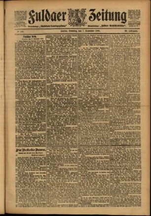 Ausgabe vom Dienstag, den 07. November 1905.