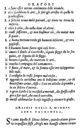 Oracoli Della S. Maddalena Calzavena.
