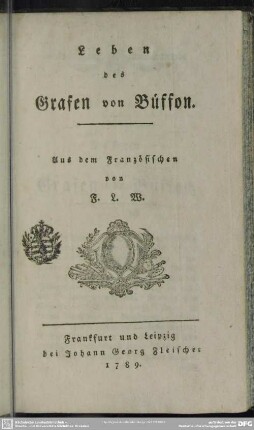 Leben des Grafen Büffon