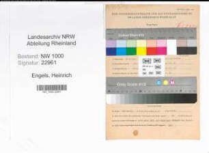 Entnazifizierung Heinrich Engels, geb. 14.08.1910 (Kriminalassistent)
