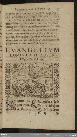 Evangelium Dominica II. Adventus, Lucae 21. Cap.