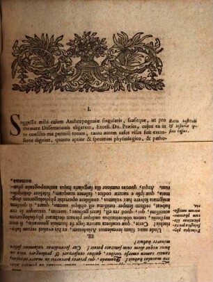 Diss. inaug. med. qua singulare anthropogeniae specimen