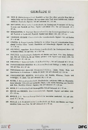Gemälde II (Nr. 638-679)