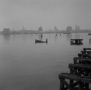 Stralsund. Panorama des Hafens