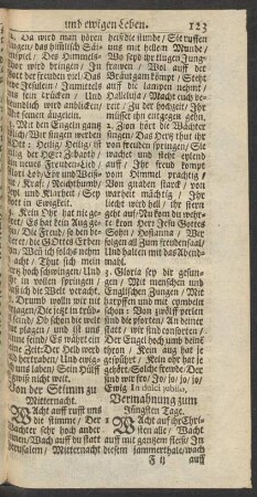 Von der Stimm zu Mitternacht.