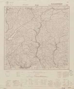 4329 Zorge, Topographische Karte 1:25000 (4cm - Karte)