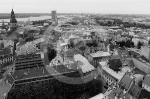 Stadtansicht Riga mit Dom und Jakobikirche von NW