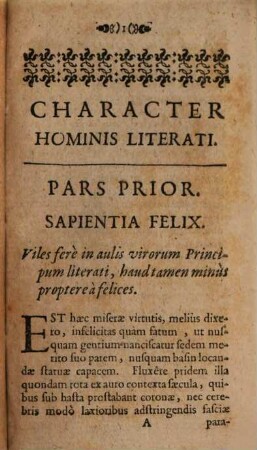 Character hominis literati