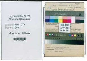 Entnazifizierung Wilhelm Morkramer , geb. 20.09.1901 (Kaufmaennischer Angestellter)