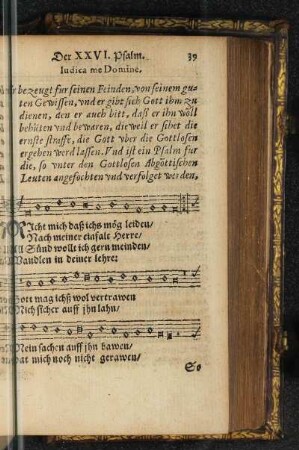Der XXVI. Psalm.