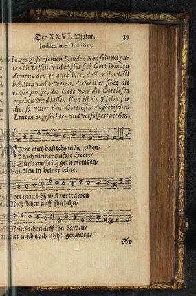 Der XXVI. Psalm.
