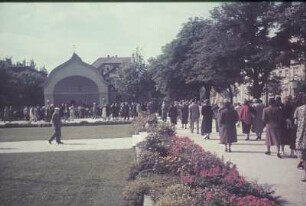 Bad Wörishofen. Kurpark. Kurkonzert im Pavillon