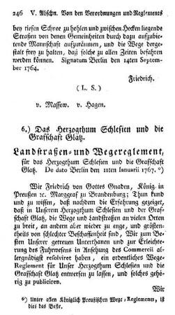 6.) Das Herzogthum Schlesien und die Grafschaft Glatz.
