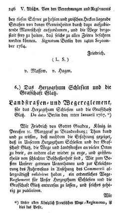 6.) Das Herzogthum Schlesien und die Grafschaft Glatz.