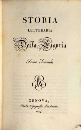 Storia letteraria della Liguria. 2