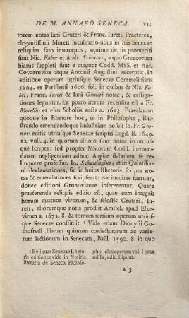 M. Annaei Senecae Rhetoris Opera : Ad Optimas Editiones Collata Studiis Societatis Bipontinae
