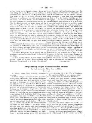 Vergleichung einiger sinnverwandten Wörter : (Fortsetzung)