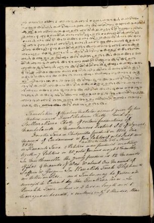 144v - 145v, Malabar account with English translation