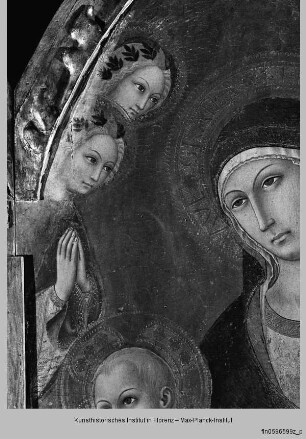 Thronende Madonna mit dem Kind und Heiligen : Thronende Madonna mit dem Kind