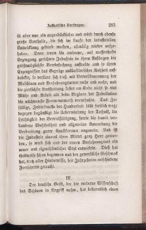 [Aesthetische Vorfragen.] IV.
