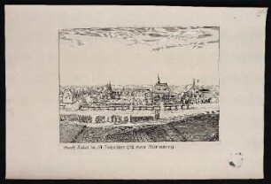 Siech Kobel zu St. Johan[n]es 1/4 St. von Nürnberg. - Siechenhaus Sankt Johannis, Nürnberg