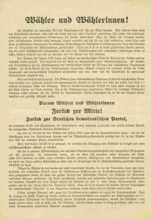 Wähler in Wählerinnen!