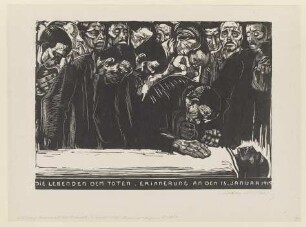 Gedenkblatt für Karl Liebknecht