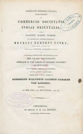De commercio societatis Indiae Orientalis ...