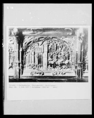 Trascoro de la catedral de Toledo: Eroberung von Alhama einer Stadt