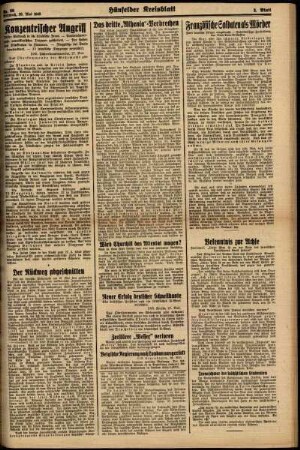 Zweite Ausgabe vom Mittwoch, den 29. Mai 1940.