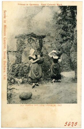 Santa Barbara. Scene in Mission Canyon, Santa Barbara
