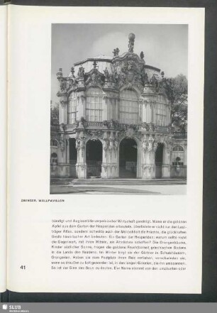 Zwinger. Wallpavillon