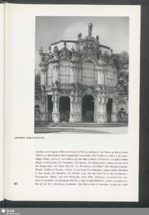 Zwinger. Wallpavillon