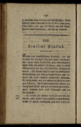 XXXI. Aemilius Paulus. - XXXV. Lucius Licinius Lucullus.