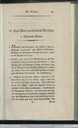 III. Das Markgrafthum Meißen